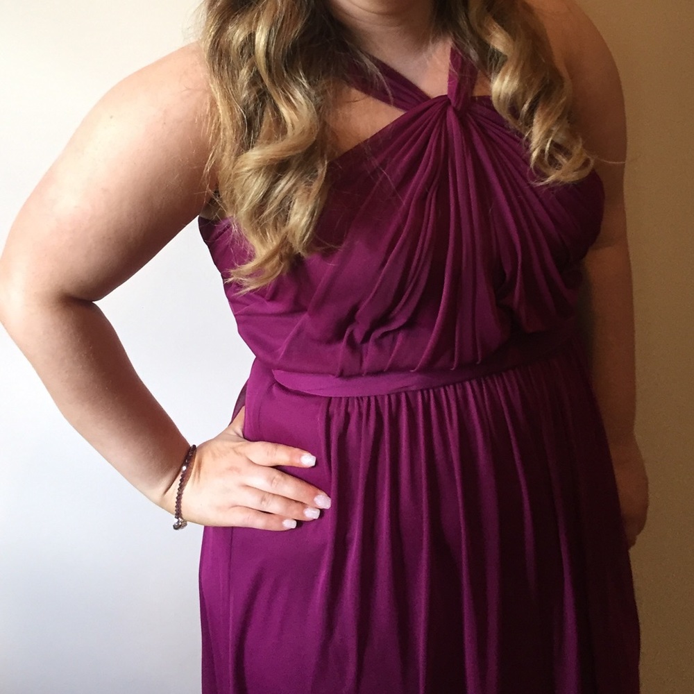 David’s Bridal Sangria Bridesmaid Dress
